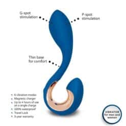G-VIBE - GPOP 2 VIBRADOR PUNTO G Y P AZUL INDIGO - piKanteo | Despierta tu lado más piKante