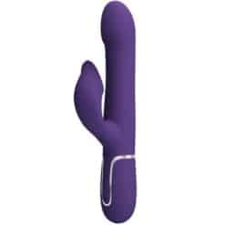 Alternative view of PRETTY LOVE - ZALIN VIBRADOR RABBIT PERLAS 4 EN 1 MORADO