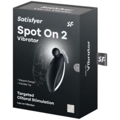SATISFYER - SPOT ON 2 VIBRADOR LAY-ON NEGRO - piKanteo | Despierta tu lado más piKante