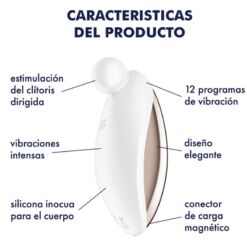SATISFYER - SPOT ON 2 VIBRADOR LAY-ON BLANCO - piKanteo | Despierta tu lado más piKante