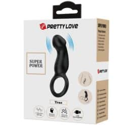 PRETTY LOVE - TRAE ANILLO VIBRADOR CON ESTIMULADOR NEGRO - piKanteo | Despierta tu lado más piKante
