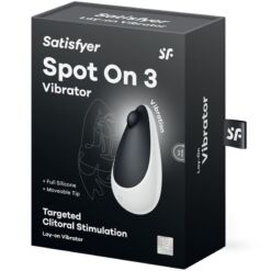 SATISFYER - SPOT ON 3 ESTIMULADOR DE CLÍTORIS NEGRO - piKanteo | Despierta tu lado más piKante
