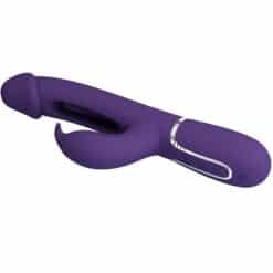 PRETTY LOVE - KAMPAS VIBRADOR RABBIT 3 EN 1 MULTIFUNCIÓN CON LENGUA VIOLETA - piKanteo | Despierta tu lado más piKante