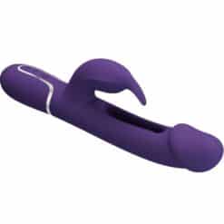 PRETTY LOVE - KAMPAS VIBRADOR RABBIT 3 EN 1 MULTIFUNCIÓN CON LENGUA VIOLETA - piKanteo | Despierta tu lado más piKante