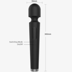 Alternative view of ARMONY - X POWER LARGE MASAJEADOR & VIBRADOR 7 VIBRACIONES NEGRO