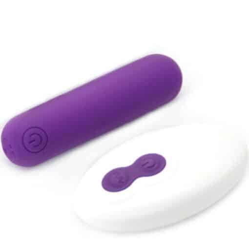 ARMONY - SPLASH JOLINE BALA VIBRADORA SILICONA CONTROL REMOTO 10 VIBRACIONES 6.5 X 1.5 CM MORADO - Imagen 3