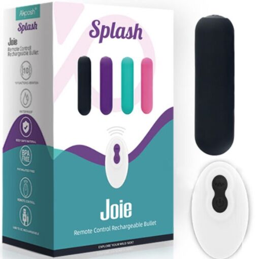 ARMONY - SPLASH JOIE BALA VIBRADORA SILICONA CONTROL REMOTO 10 VIBRACIONES 75 X 19 CM NEGRO - Imagen 8