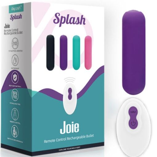 ARMONY - SPLASH JOIE BALA VIBRADORA SILICONA CONTROL REMOTO 10 VIBRACIONES 75 X 19 CM MORADO - Imagen 6