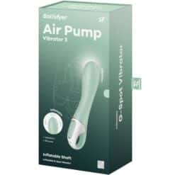 SATISFYER - AIR PUMP VIBRADOR 3 INFLABLE PUNTO G MENTA - piKanteo | Despierta tu lado más piKante