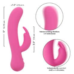 CALEXOTICS - FIRST TIME VIBRADOR RABBIT RECARGABLE ROSA - piKanteo | Despierta tu lado más piKante