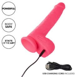 CALEXOTICS - STUDS VIBRADOR REALÍSTICO 10 VIBRACIONES Y ROSA - piKanteo | Despierta tu lado más piKante