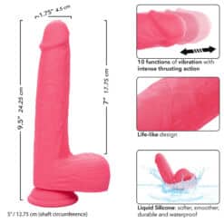 CALEXOTICS - STUDS VIBRADOR REALÍSTICO 10 VIBRACIONES Y ROSA - piKanteo | Despierta tu lado más piKante