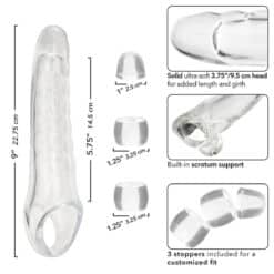CALEXOTICS - MAXX EXTENSOR DE PENE AJUSTABLE TRANSPARENTE - piKanteo | Despierta tu lado más piKante