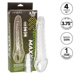 CALEXOTICS - MAXX EXTENSOR DE PENE AJUSTABLE TRANSPARENTE - piKanteo | Despierta tu lado más piKante