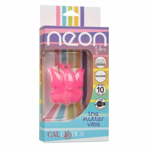 CALEXOTICS - NEON VIBES THE FLUTTER VIBE ESTIMULADOR 10 VIBRACIONES ROSA - Imagen 11