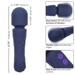 CALEXOTICS - CHARISMA ALLURE MASAJEADOR DOBLE MOTOR 12 FUNCIONES 17,25 CM X 4,5 CM MORADO - piKanteo | Despierta tu lado más piKante