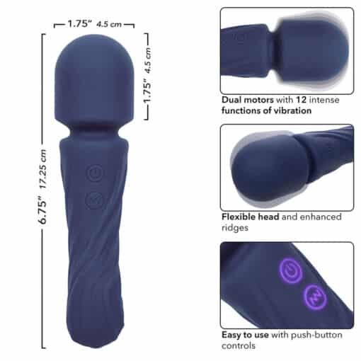 CALEXOTICS - CHARISMA ALLURE MASAJEADOR DOBLE MOTOR 12 FUNCIONES 17,25 CM X 4,5 CM MORADO - Imagen 6