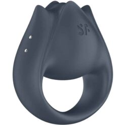SATISFYER - PERFECT PAIR 2 MULTIVIBRADOR 2 EN 1 ANILLO PARA PENE & ESTIMULADOR DE DEDO GRIS - piKanteo | Despierta tu lado más piKante