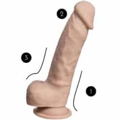 SILEXD - MODELO 1 REAL SKIN PENE REALÍSTICO TERMO REACTIVO 17.8 CM PREMIUM SILEXPAN NATURAL - piKanteo | Despierta tu lado más piKante