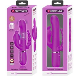 PRETTY LOVE - CAMMY TRIPLE VIBRADOR MULTIFUNCIÓN 4 EN 1 ROSA - piKanteo | Despierta tu lado más piKante