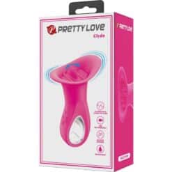 PRETTY LOVE - CLYDE VIBRADOR ORAL LENGUA VIBRADORA 12 VIBRACIONES ROSA - piKanteo | Despierta tu lado más piKante