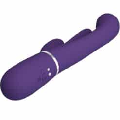 PRETTY LOVE - SHANIA TRIPLE VIBRADOR RABBIT MULTIFUNCIÓN MORADO - piKanteo | Despierta tu lado más piKante