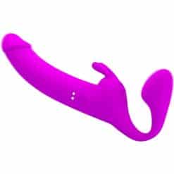 Alternative view of PRETTY LOVE - ZANINI DILDO STRAP-ON SIN ARNÉS 10 VIBRACIONES MORADO