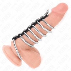 Alternative view of KINK - 7 ANILLOS PENE METAL 3.2 CM A 5 CM CONECTADOS POR POLIPIEL
