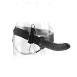 Alternative view of FETISH FANTASY SERIES - ARNÉS VIBRADOR HUECO 19 CM NEGRO