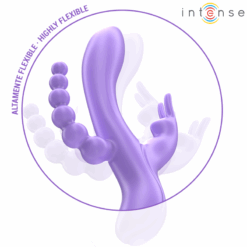 INTENSE - MIKO TRIPLE VIBRADOR RABBIT & ESTIMULADOR & ANAL 7 VIBRACIONES MORADO - piKanteo | Despierta tu lado más piKante