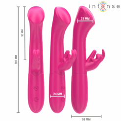 Alternative view of INTENSE - JULIETA VIBRADOR RABBIT 18,6 CM 10 VIBRACIONES ROSA