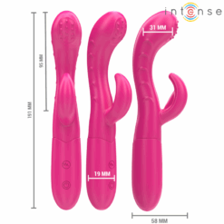 Alternative view of INTENSE - AMARA VIBRADOR CON LENGUA ESTIMULADORA 10 VIBRACIONES ROSA