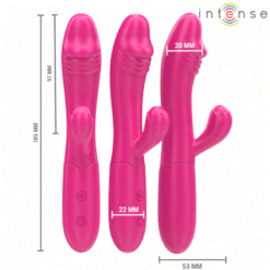 Alternative view of INTENSE - IVY VIBRADOR FLEXIBLE 10 VIBRACIONES CON LENGUA ESTIMULADORA ROSA