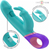 INTENSE - MÓNICA VIBRADOR RABBIT CON ESTIMULADOR ROTATORIO DEL PUNTO G AZUL - piKanteo | Despierta tu lado más piKante