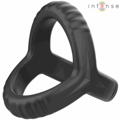 INTENSE - CARSON ANILLO DOBLE PARA PENE SILICONA NEGRO MODELO 4 - piKanteo | Despierta tu lado más piKante