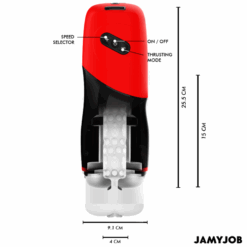 JAMYJOB - XPEED MASTURBADOR VAGINA AUTOMÁTICO 5 MODOS DE EMPUJE Y EFECTO SONIDO - piKanteo | Despierta tu lado más piKante