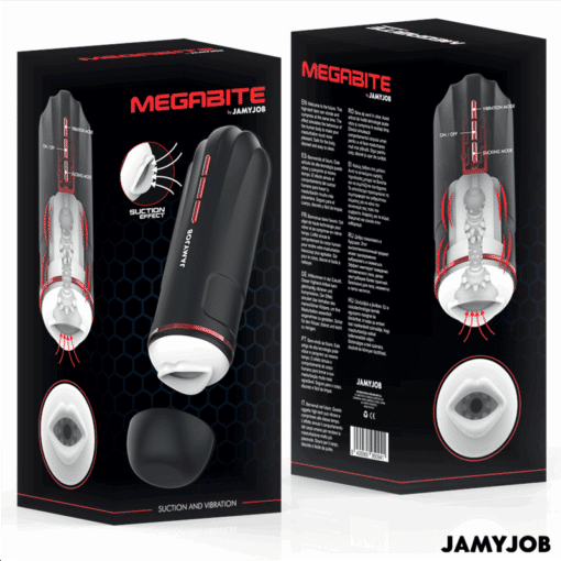 JAMYJOB - MEGABITE MASTURBADOR BOCA AUTOMTICO 5 MODOS ONDAS ESTIMULADORAS Y VIBRACIÓN - Imagen 7