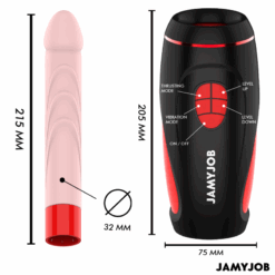 JAMYJOB - PYSTON BASE MASTURBADOR AUTOMÁTICO CON DILDO CONTROL REMOTO - piKanteo | Despierta tu lado más piKante