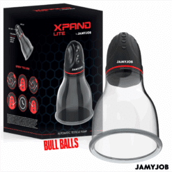 JAMYJOB - XPAND LITE BOMBA AUTOMÁTICA DE TESTÍCULOS 3 NIVELES DE ONDAS ESTIMULADORAS GRIS