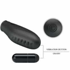 PRETTY LOVE - GILO VIBRADOR DE DEDO SILICONA NEGRO - piKanteo | Despierta tu lado más piKante