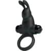 PRETTY LOVE - ANILLO VIBRADOR + ESTIMULADOR RABBIT CLÍTORIS 10 VIBRACIONES NEGRO - piKanteo | Despierta tu lado más piKante