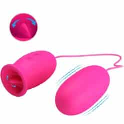 Alternative view of PRETTY LOVE - DAISY HUEVO VIBRADOR + LENGUA ESTIMULADORA DE CLÍTORIS ROSA