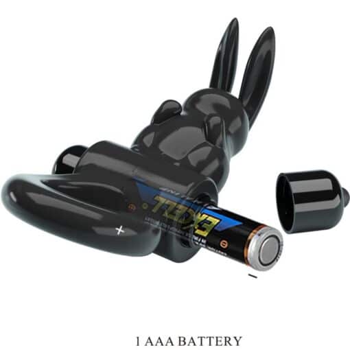 PRETTY LOVE - EXCITING RING ANILLO VIBRADOR RABBIT 10 VIBRACIONES NEGRO - Imagen 4
