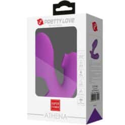 PRETTY LOVE - ATHENA VIBRADOR DE DEDO CON ESTIMULADOR CLÍTORIS MORADO - piKanteo | Despierta tu lado más piKante