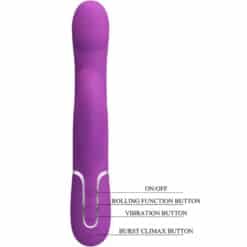 PRETTY LOVE - VIBRADOR & ESTIMULADOR MULTIFUNCIÓN 4 EN 1 MORADO - piKanteo | Despierta tu lado más piKante