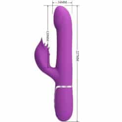 PRETTY LOVE - VIBRADOR & ESTIMULADOR MULTIFUNCIÓN 4 EN 1 MORADO - piKanteo | Despierta tu lado más piKante