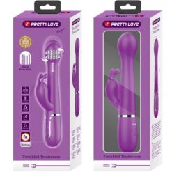 PRETTY LOVE - DEJON VIBRADOR RABBIT MULTIFUNCIÓN 3 EN 1 MORADO - piKanteo | Despierta tu lado más piKante