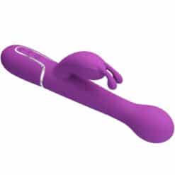 PRETTY LOVE - DEJON VIBRADOR RABBIT MULTIFUNCIÓN 3 EN 1 MORADO - piKanteo | Despierta tu lado más piKante