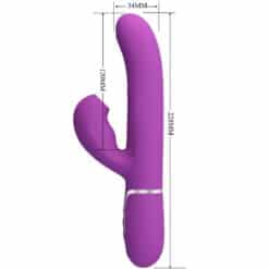 PRETTY LOVE - PERLITA VIBRADOR RABBIT MULTIFUNCIÓN 3 EN 1 MORADO - piKanteo | Despierta tu lado más piKante