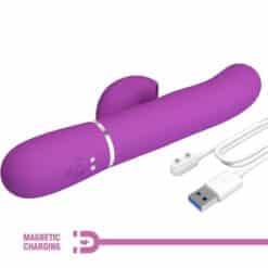 PRETTY LOVE - PERLITA VIBRADOR RABBIT MULTIFUNCIÓN 3 EN 1 MORADO - piKanteo | Despierta tu lado más piKante